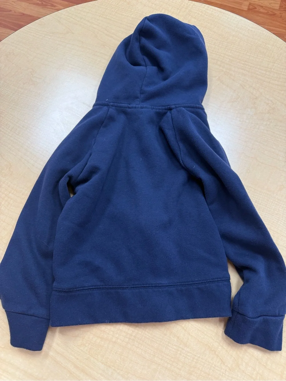 Children Place Navy Hooded Zip-Up Sweatshirt for Kids 5-6Y